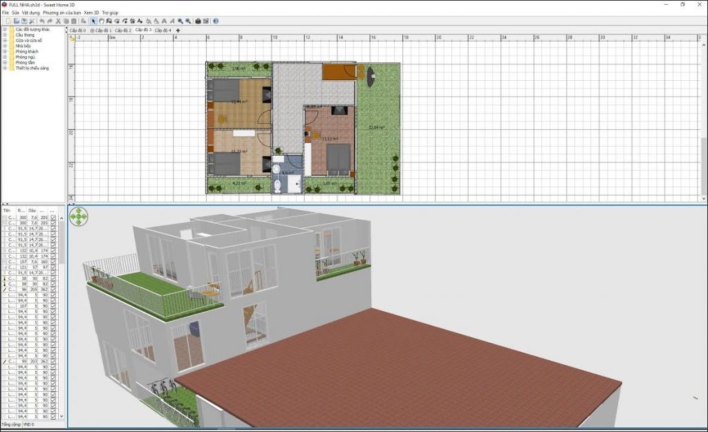 Phần mềm thiết kế nhà Sweet Home 3D