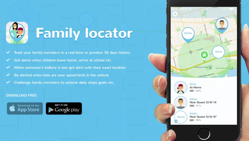 Phần mềm theo dõi điện thoại android Family Locator – GPS Tracker
