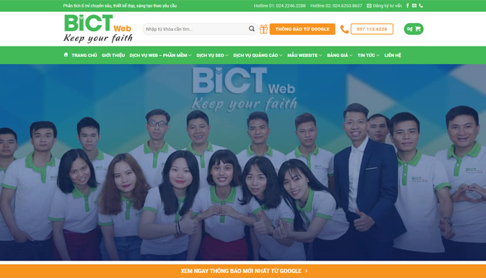 Công ty cung cấp dịch vụ tăng tốc website - BICT web