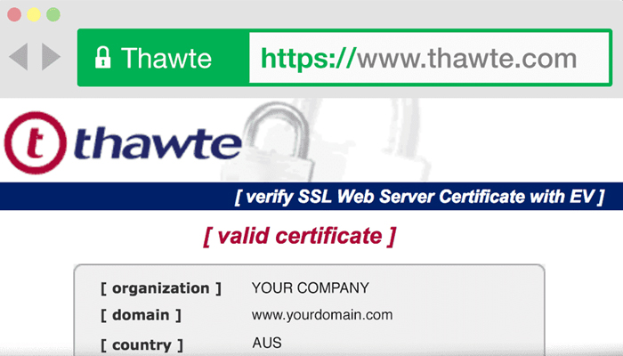 Nhà cung cấp chứng chỉ bảo mật - Thawte