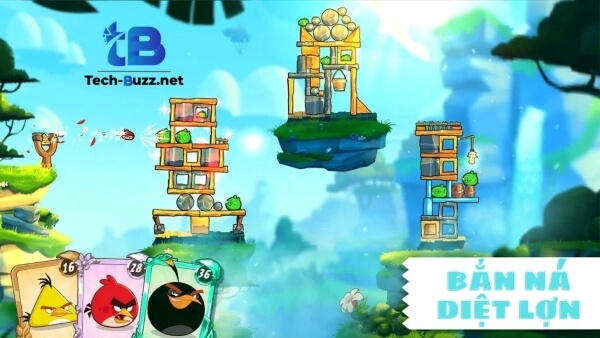 bắn chim diệt heo trong angry birds 2 mod android