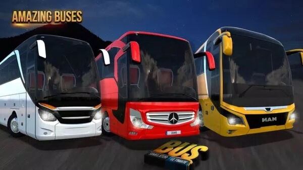 đa dạng xe buýt trong bus simulator mod apk