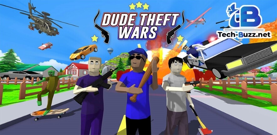download dude theft wars mod apk vô hạn tiền