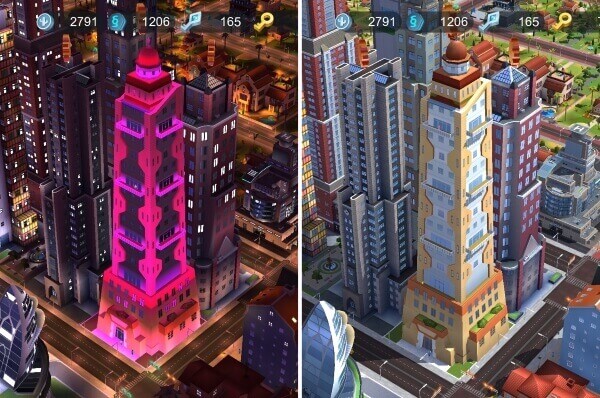 nhiều tòa nhà hiếm trong game