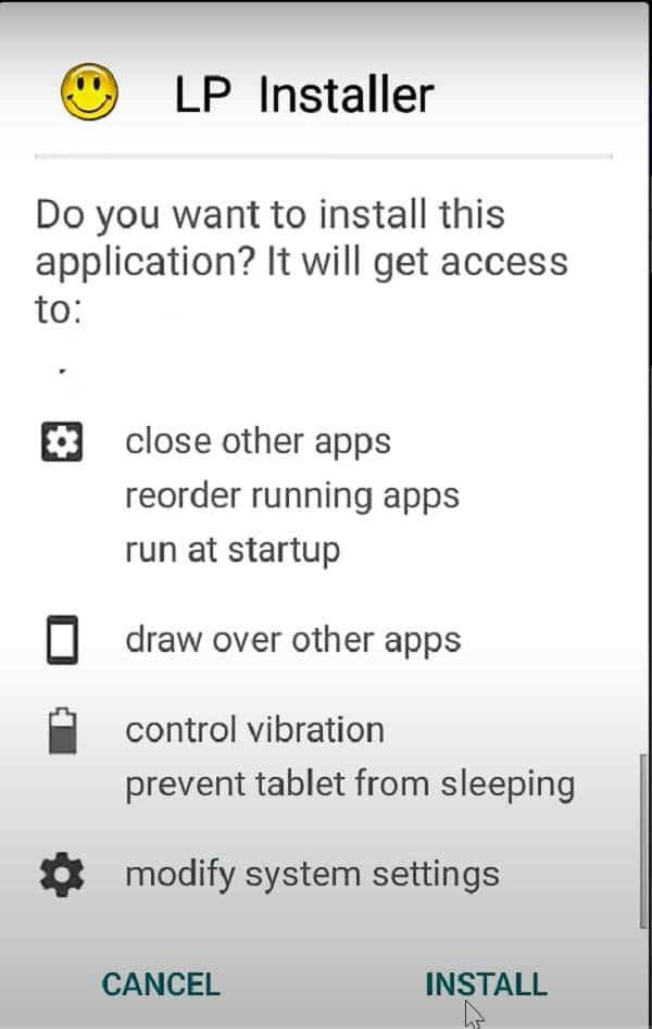 Tiếp theo bạn bấm chọn vào Install để tiến hành thiết lập công cụ lên điện thoại.