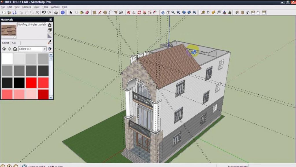 phần mềm thiết kế nhà 3D Sketchup