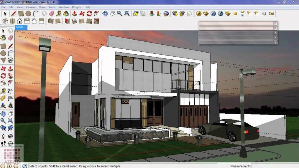 phần mềm thiết kế sơ đồ Sketchup 3D