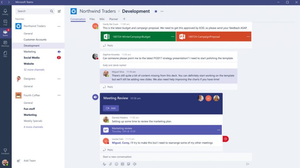 App quản lý công việc nhóm Microsoft Teams