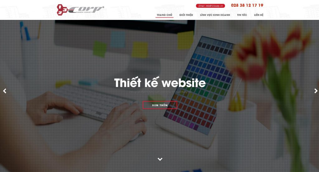 Công ty thiết kế web nhà hàng 123Corp