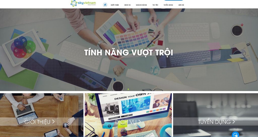 Dịch vụ thiết kế web wordpress chuẩn SEO Sky Việt Nam