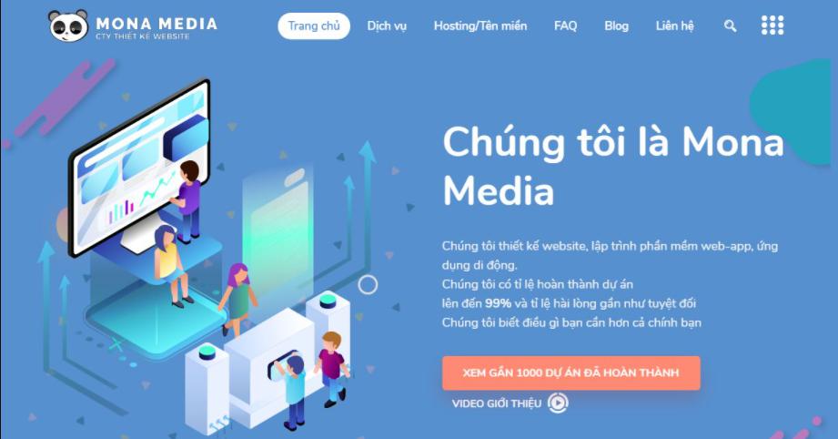 Công ty thiết kế website giá rẻ chất lượng Mona Media