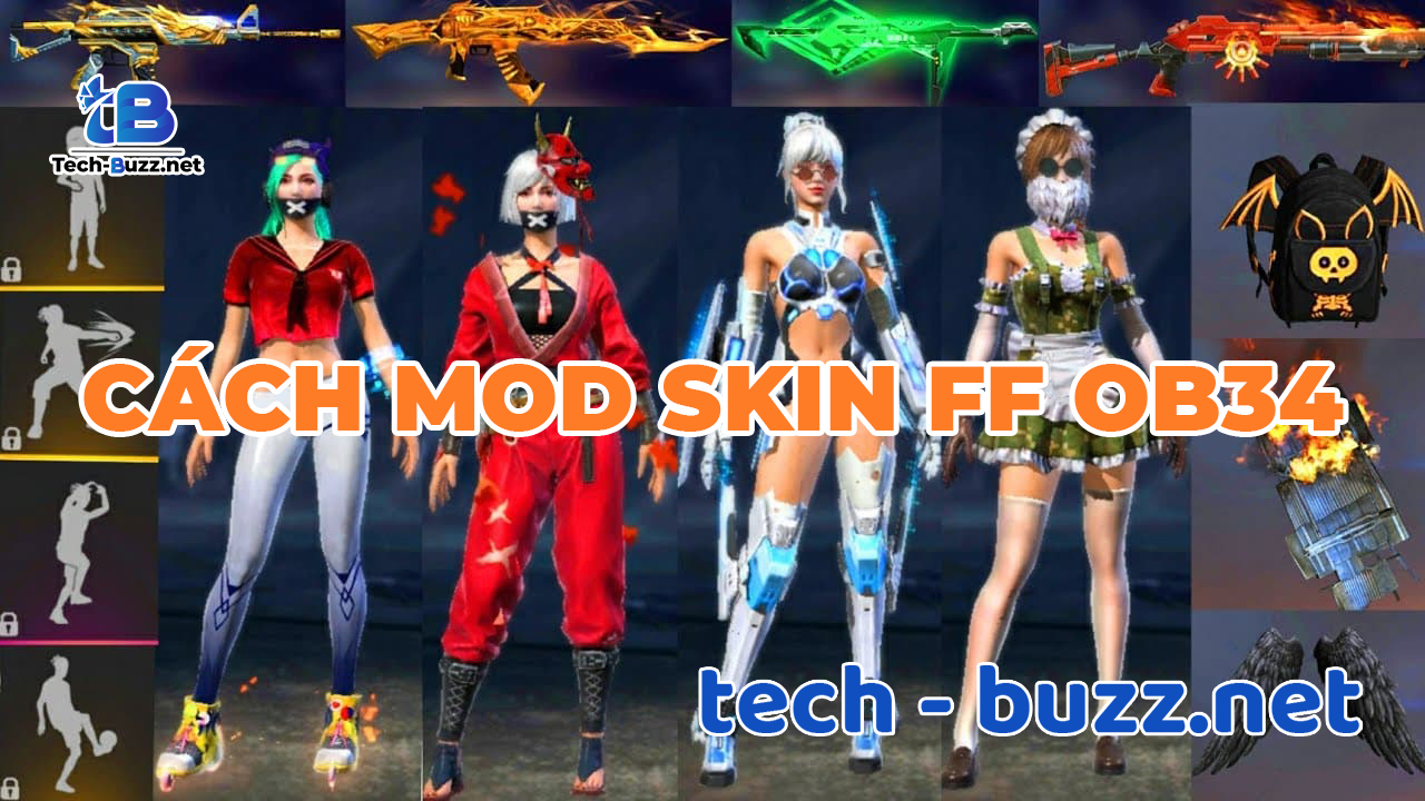 Tải Mod Skin FF OB39 - Hack Trang Phục, Full Skin Súng Mới Nhất 2023