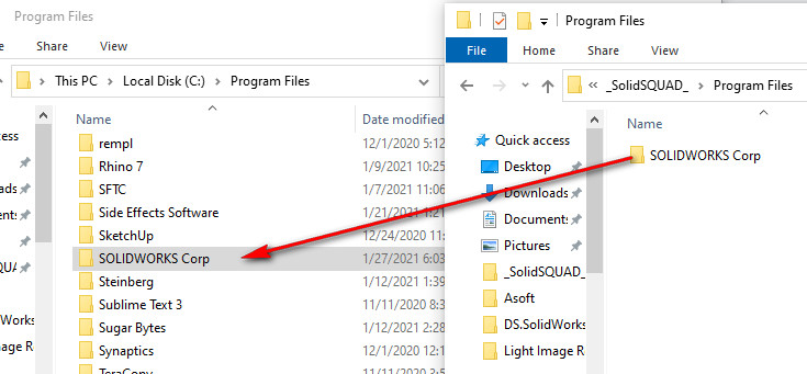 Tiếp tục Copy folder “SolidWorks_Flexnet_Server” đến ổ C:\