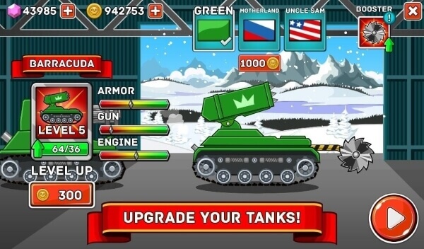 các loại xe tăng trong game