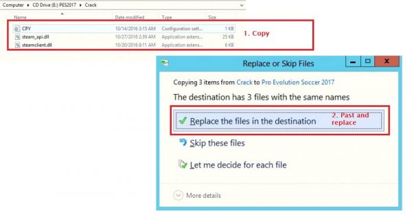 Copy toàn bộ file trong thư mục đưa vào thư mục cài đặt