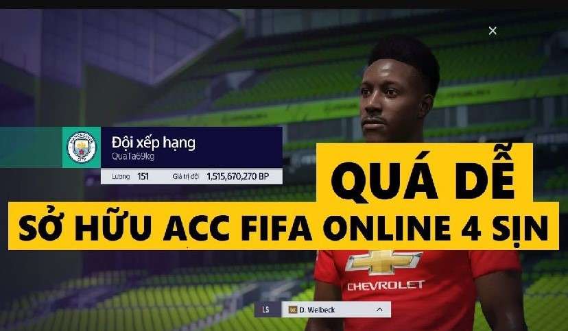 Share nick Fifa Online 4 chơi cộng đồng, không đổi được mật khẩu