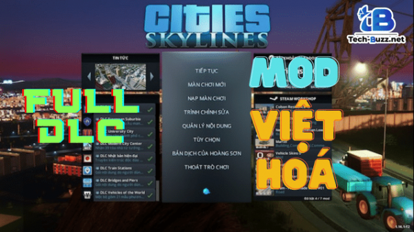Tải Cities: Skylines Collection v1.17.1-f4 + Full DLC + Việt Hóa