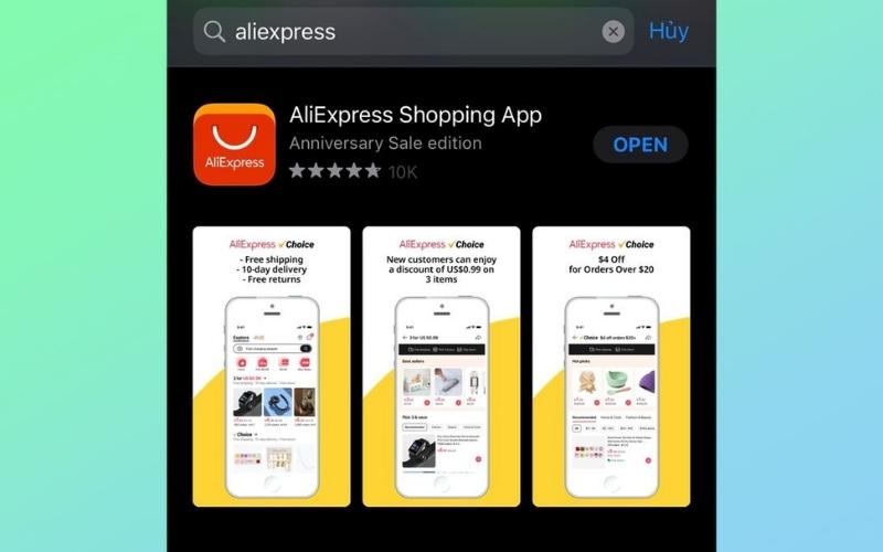 app nhập hàng aliexpress