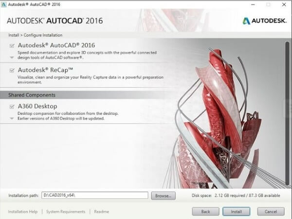 install autodesk autocad 2016 crack
