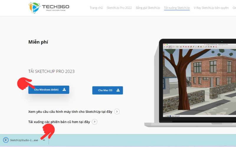 tải phần mềm SketchUp