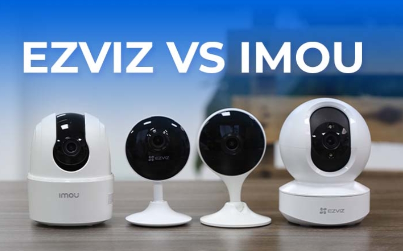 so sánh thiết kế giữa camera Imou và Ezviz