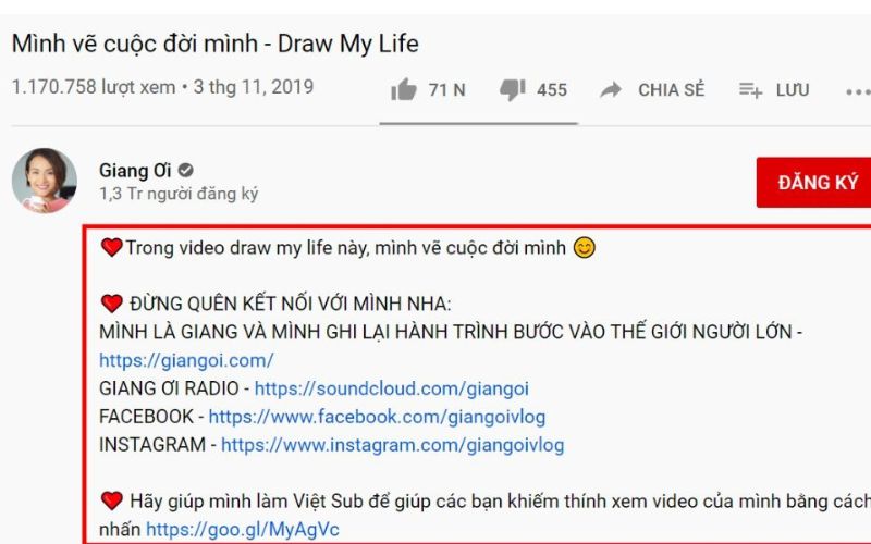 thiết kế trang chủ kênh Youtube