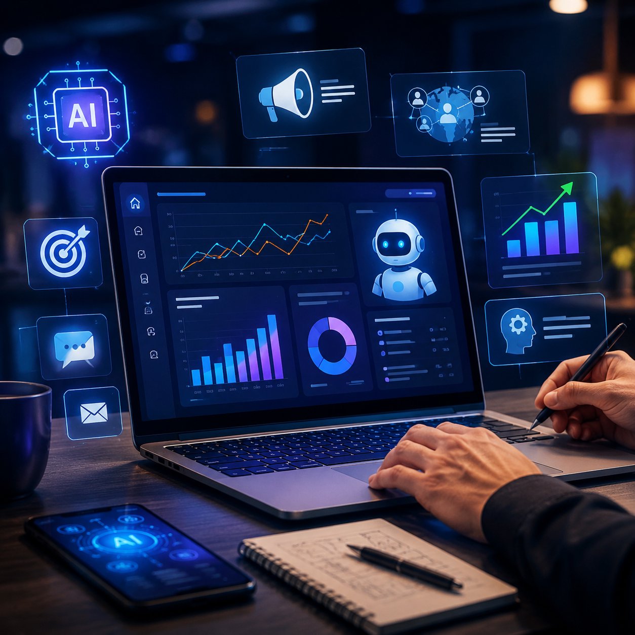 Ứng dụng AI cho phòng marketing: xu hướng MarTech 2026